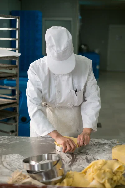 Pastry Chef Kneeding Pie Crust