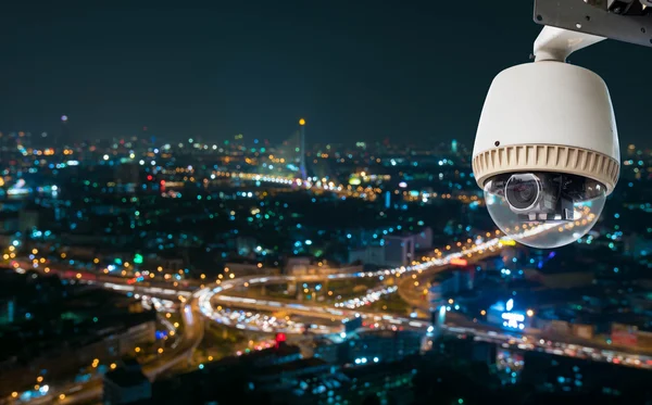 CCTV camera or surveillance operation night scene