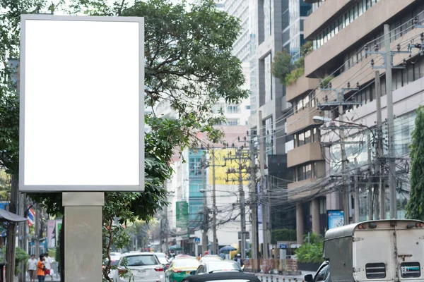 Blank bill board for advertising along the road