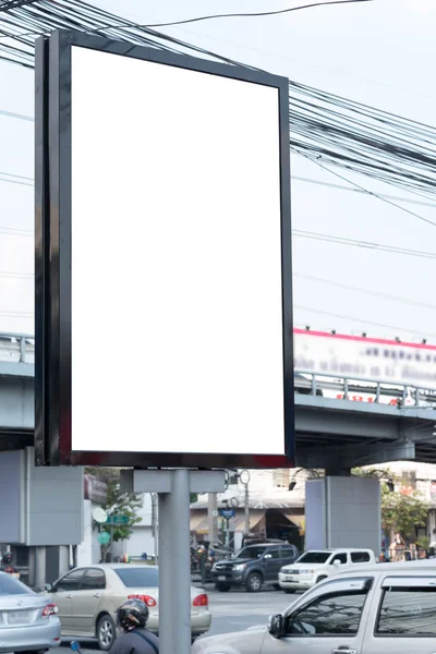 Blank bill board for advertising along the road