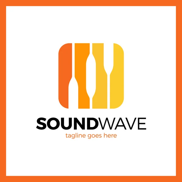 Round Square Radio Signal Logo