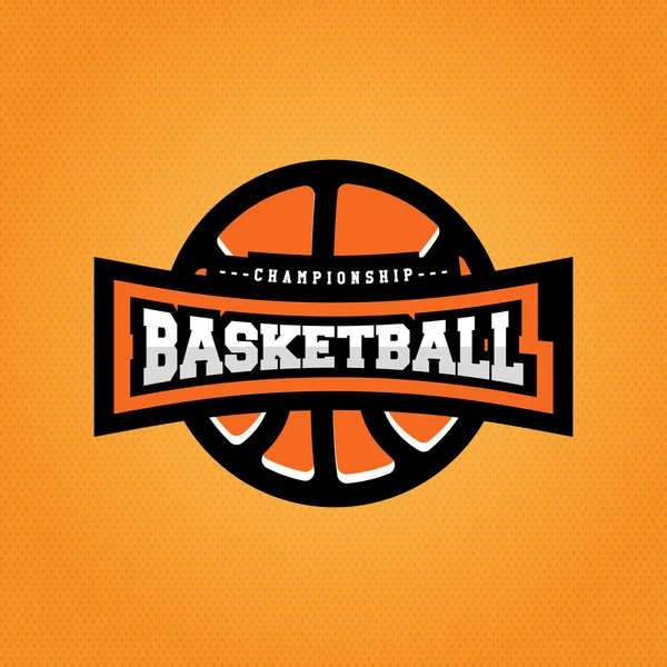 Basketball championship logo. T-shirt design