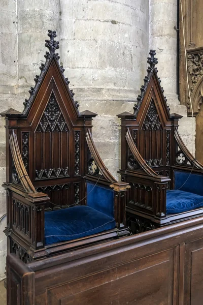 WINCHESTER, HAMPSHIRE/UK - MARCH 6 : Chairs in Winchester Cathed