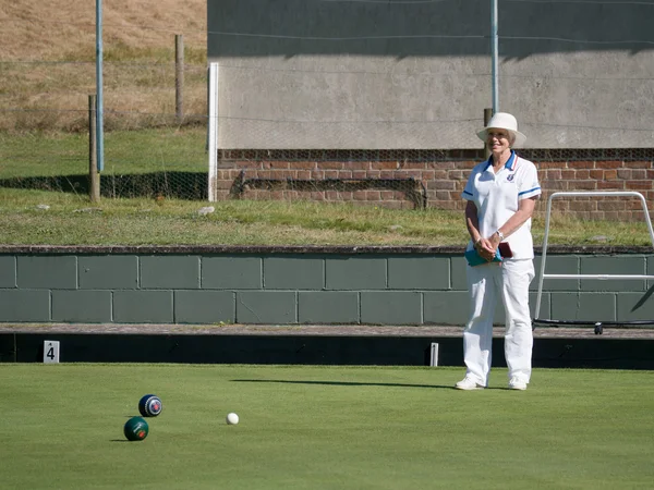 ISLE OF THORNS, SUSSEX/UK - SEPTEMBER 11 : Lawn Bowls Match at I