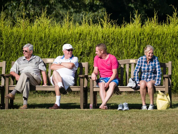 ISLE OF THORNS, SUSSEX/UK - SEPTEMBER 11 : Spectators at a Lawn