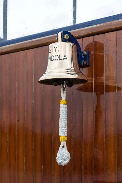 Brass Bell of the Steam Yacht Gondola on Coniston Water Lake Dis
