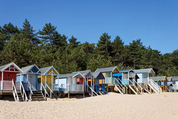 WELLS NEXT THE SEA, NORFOLK/UK - JUNE 3 : Some brightly coloured