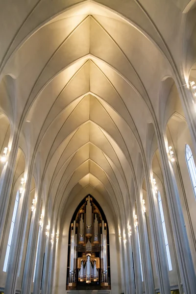 REYKJAVIK/ICELAND - FEB 04 : Interior View of the Hallgrimskirkj