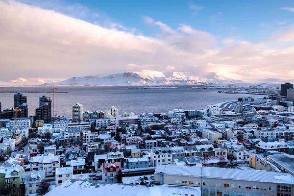 REYKJAVIK/ICELAND - FEB 05 : View over Reykjavik from Hallgrimsk