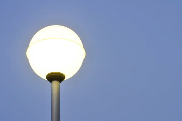 Outdoor lamp at night