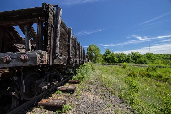 Abandoned Wooden Rail Cars