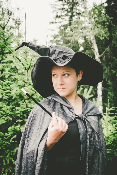 Witch with wand