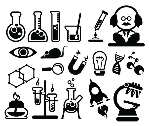 Biology science icons