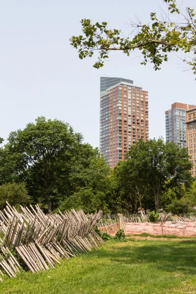 NEW YORK CITY - JULY 29, 2014: Educaitonal Battery Urban Farm project