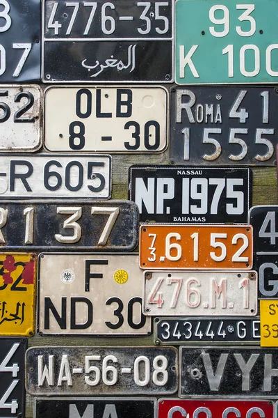 Colorful License Plates vertical