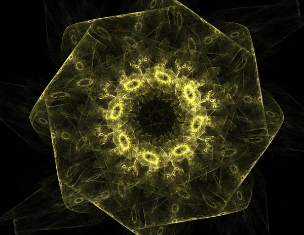 Fractal radial pattern on the subject of science technology and design