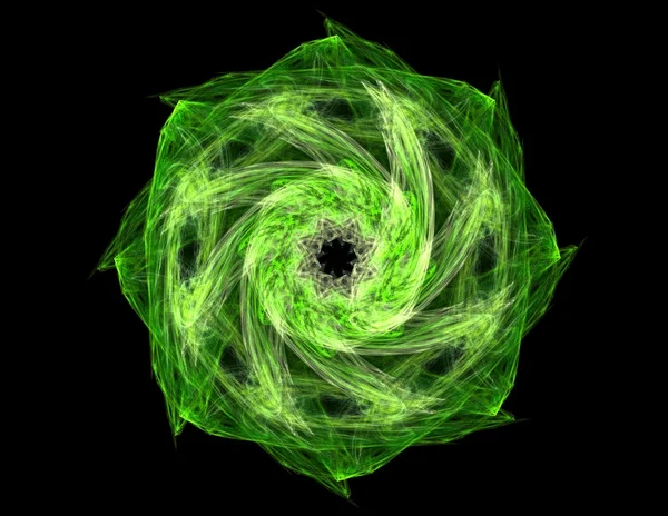 Fractal radial pattern on the subject of science technology and design