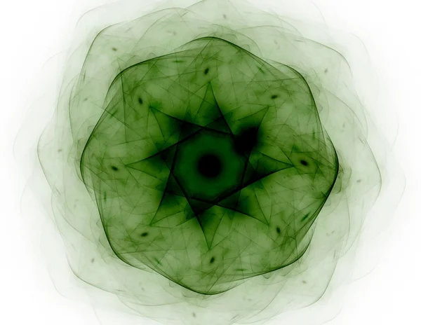 Fractal radial pattern on the subject of science, technology and design