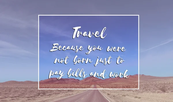 Travel Quote Banner Vintage Style