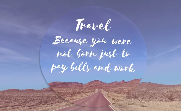 Travel Quote Banner Vintage Style