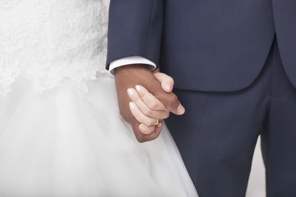 Interracial couple getting married