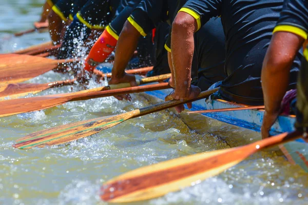 Rowing team race