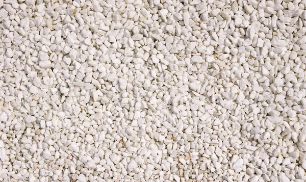 A texture of white gravel closeup