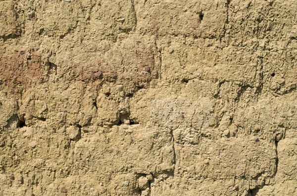 Old adobe wall closeup