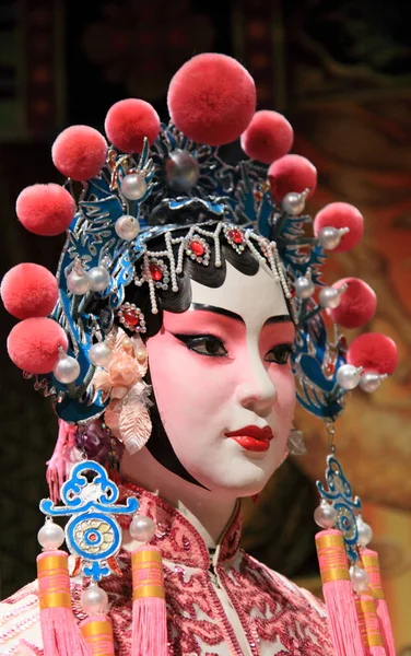 Cantonese opera dummy with traditional makeup