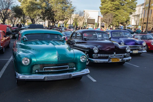 A Row of Chevy Hotrod Classics