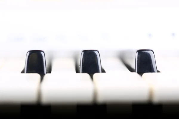 Piano keyboard in a gentle air of retro style musical background selective soft focus