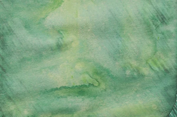 Watercolor green painted background