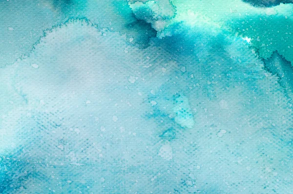 Blue watercolor painted background texture