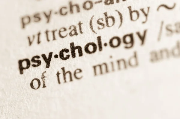 Dictionary definition of word psychology