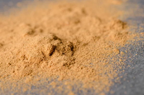 Closeup to  cinnamon powder