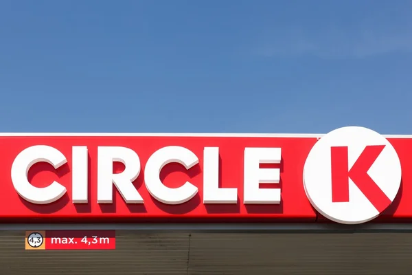 Circle K sign on a gas station