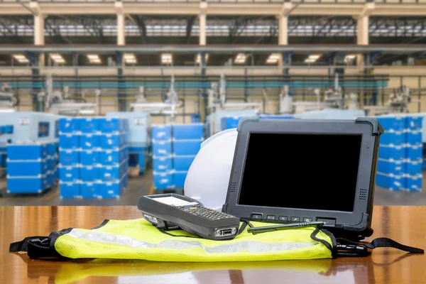 Smart factory - Rugged computers tablet and Bluetooth barcode sc