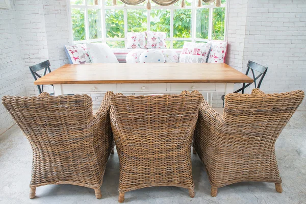 Vintage sofa of tissue in a english style living room