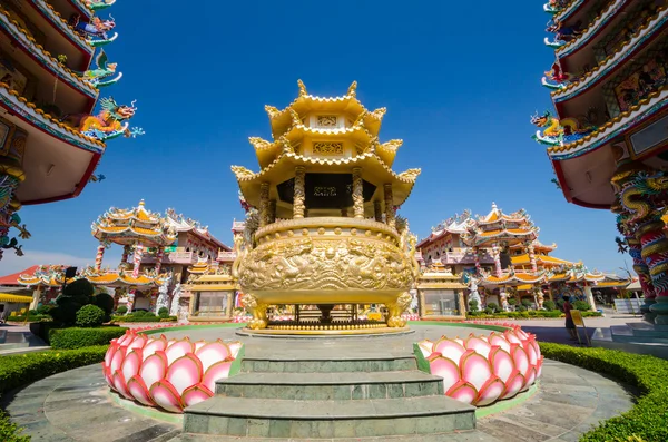 Naja statue of Chinese shrine temple, Chonburi, Thailand