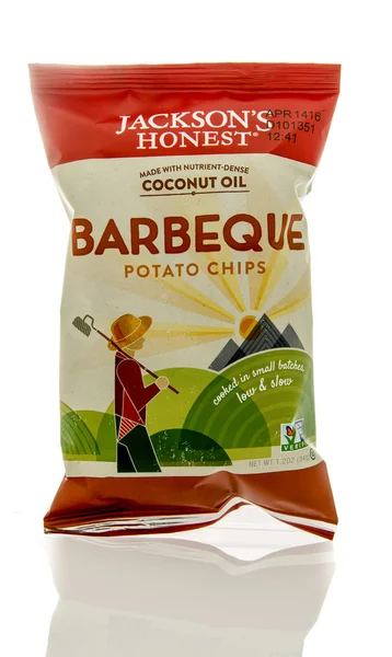 Bag of barbeque chips