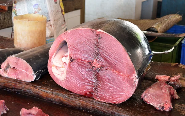 Big tuna fish on the fish market photo