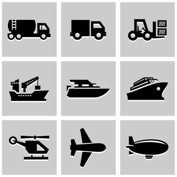 Transportation icons set great for any use. Vector EPS10.