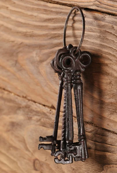 Vintage keys close-up