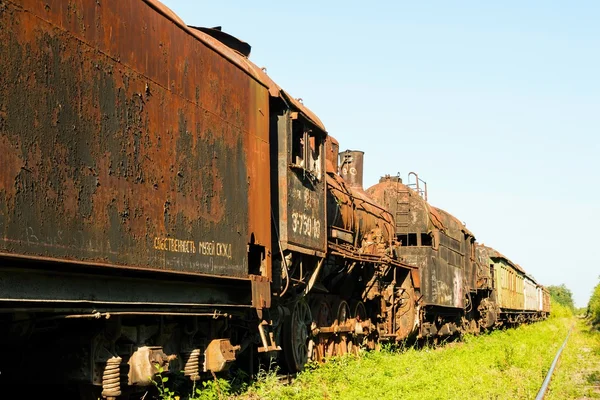 Old rusty Russian train.