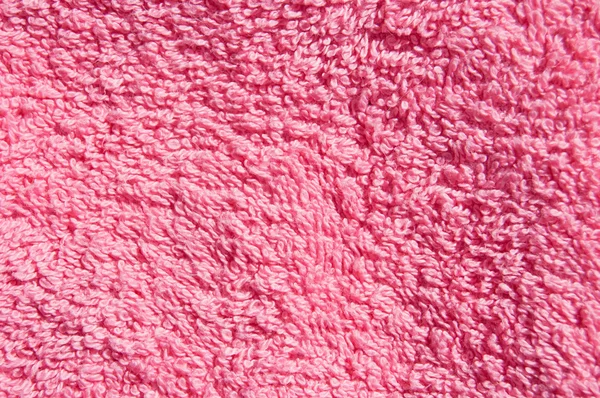 Pink towel. Closeup. Cloth