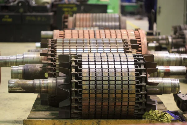 The electric motor rotor of stock.