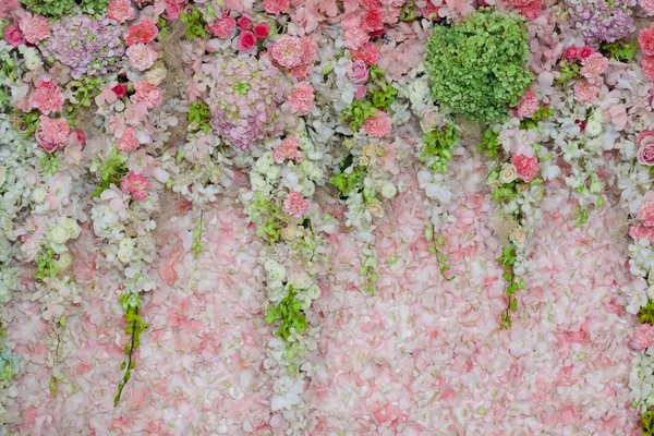 Background of Beautiful flower wedding decoration