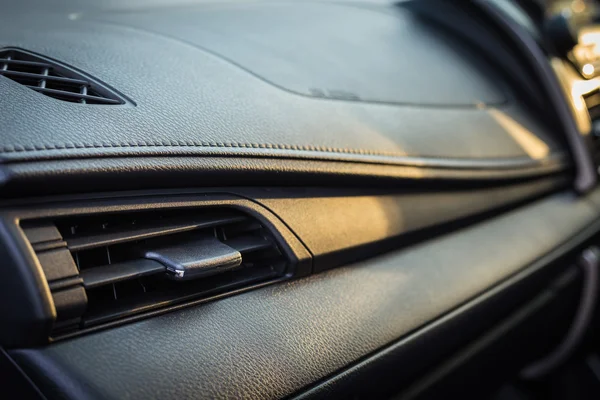 Detail of new modern car interior