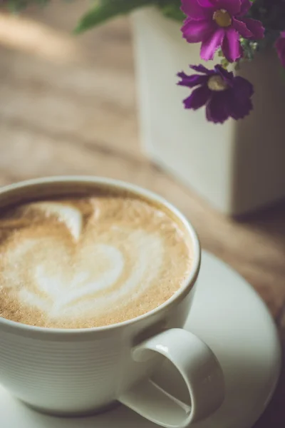 Coffee cup on table