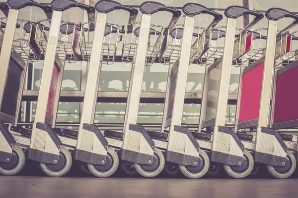 Trolleys luggage in airport